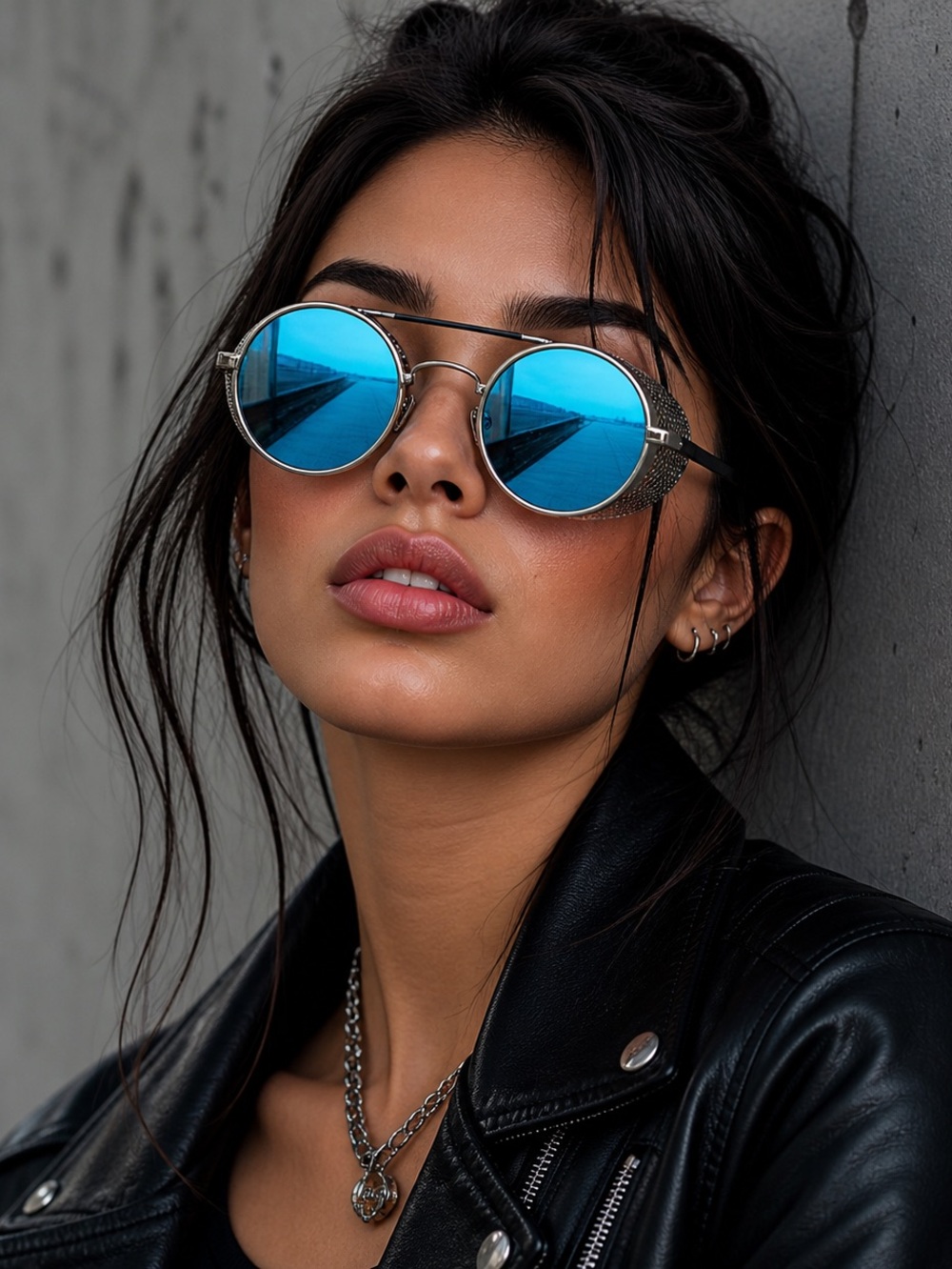 Blue Fashion Retro Vintage Sunglasses